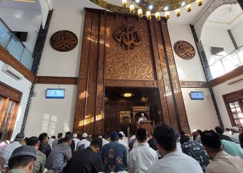 Unik, Masjid Ukhuwah Laksanakan Dua Kali Sholat Ied dan Potong 33 Hewan Kurban