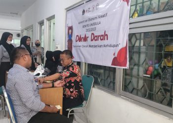 BEM Ekonomi Unissula Selenggarakan Donor Darah