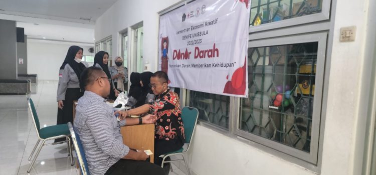 BEM Ekonomi Unissula Selenggarakan Donor Darah