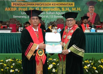 Wadirreskrimsus Polda Jateng Saprodin Raih Gelar Profesor Kehormatan