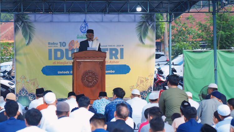 Ribuan Orang Shalat Idul Fitri di Masjid Ukhuwah Islamiyah, Azhar Combo Ajak Kuatkan Persaudaraan