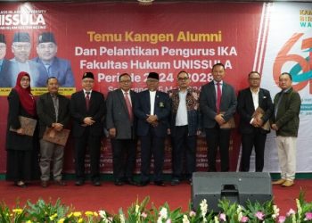 Milad ke-61 dan Pelantikan Pengurus IKA FH Unissula Makin Menguatkan Kemitraan Alumni