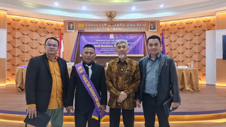 Dosen FKIP Unissula Andi Maulana Raih Gelar Doktor