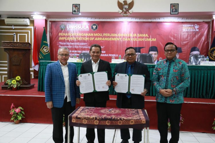 Unissula dan DKPP Tanda Tangani Kerjasama untuk Kuatkan Tri Dharma Perguruan Tinggi