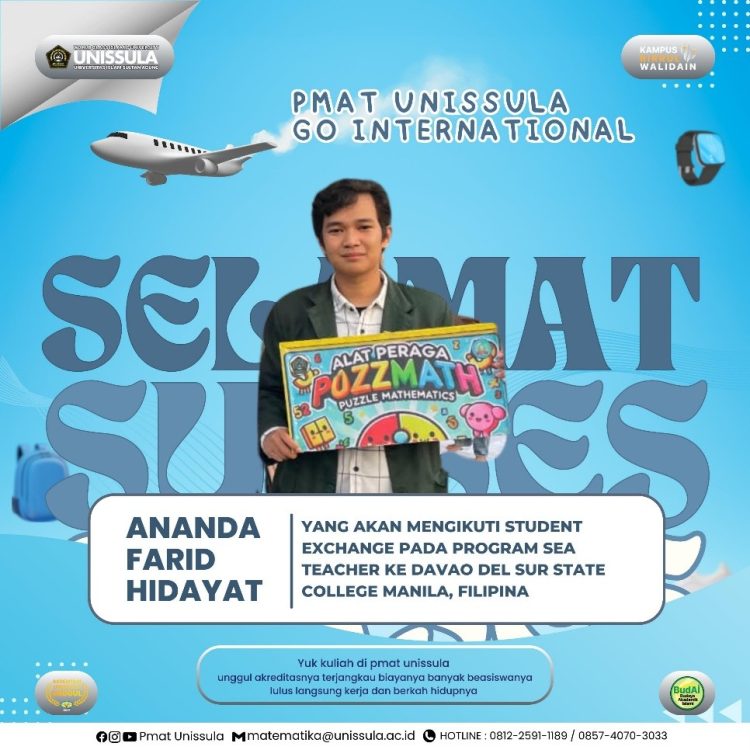 Ananda dari Pendidikan Matematika Unissula Ikuti PPL di Filipina